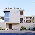 INS Wind Net Red Homestay Residence Self-built 3d model