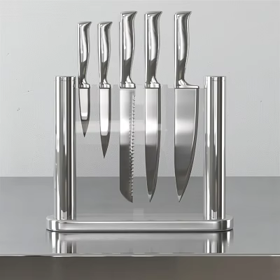 Modern Kitchen Cabinets With Sleek Design And Stainless Steel Hardware 3d model