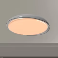 Modern Round White Illuminated Ceiling Mounted Flush Mount Lighting Fixture 3d model