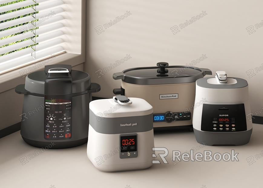 Modern rice cooker model