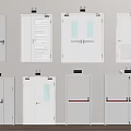 Different Types of Fire Safety Equipment Including Fire Doors and Emergency Exit Signs
