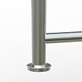 Modern Stainless Steel Railings With Vertical Bars For Safety And Decoration