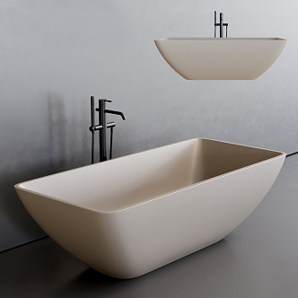 Square Bathtub Modern Bathtub 3d model