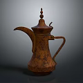 Vintage Copper Coffee Pot With Traditional Design For Home Kitchen Use