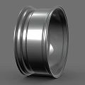 Silver Automotive Tire Wheel Rim With Five Spoke Design And Metallic Finish