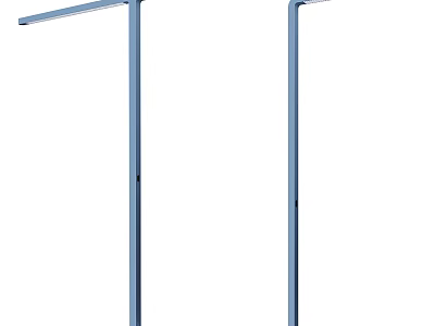 Outdoor Lights With Modern Metal Pole Design For Garden And Street Illumination 3d model