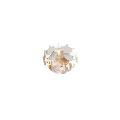Elegant Layered Ceiling Light With White Fan shaped Glass Shades And Warm Lighting