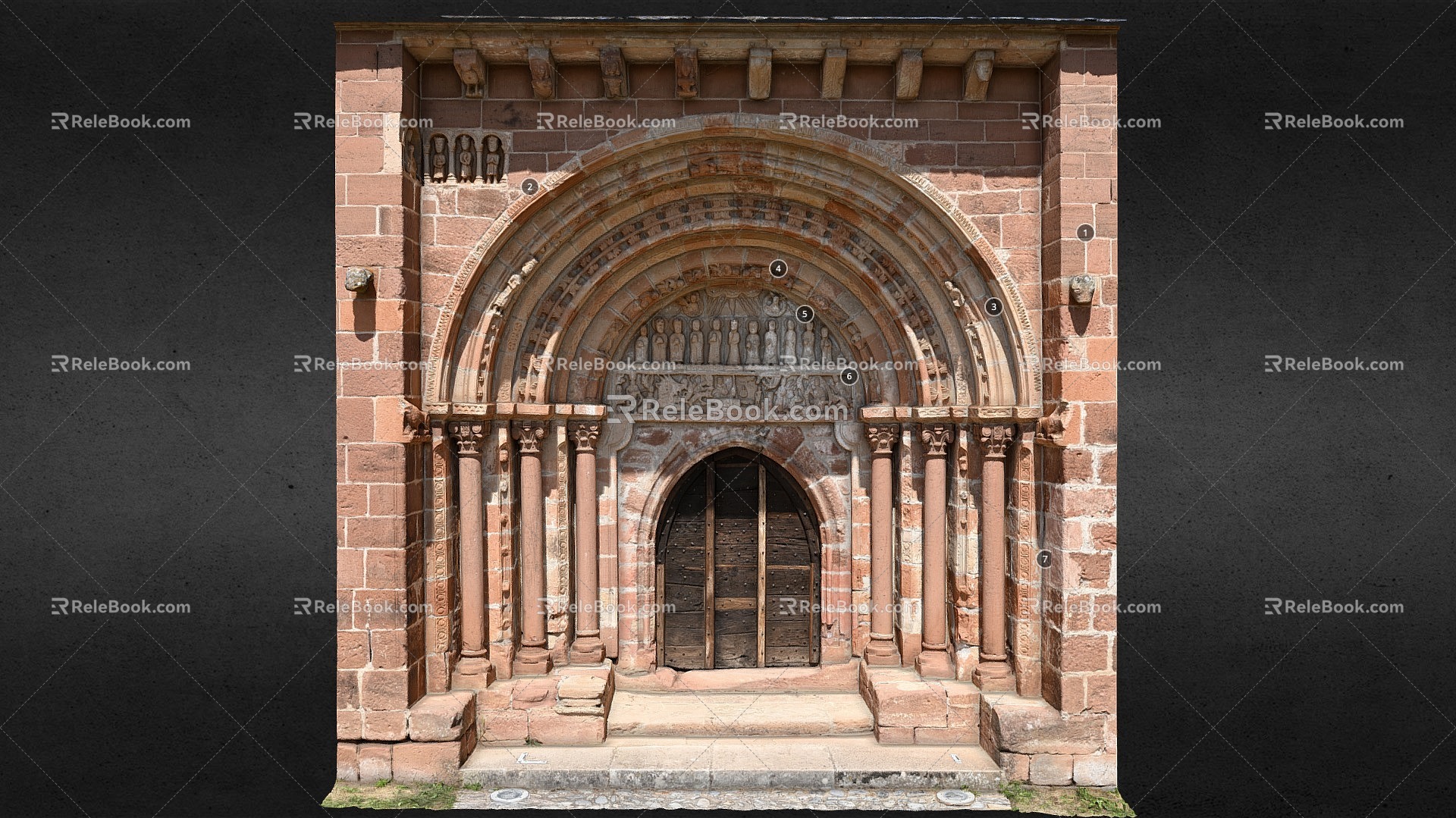 European Gate Church Gate 3d model