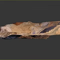 Natural Garden Landscape Featuring Orange Pink Blue Hues And Undulating Textured Terrain