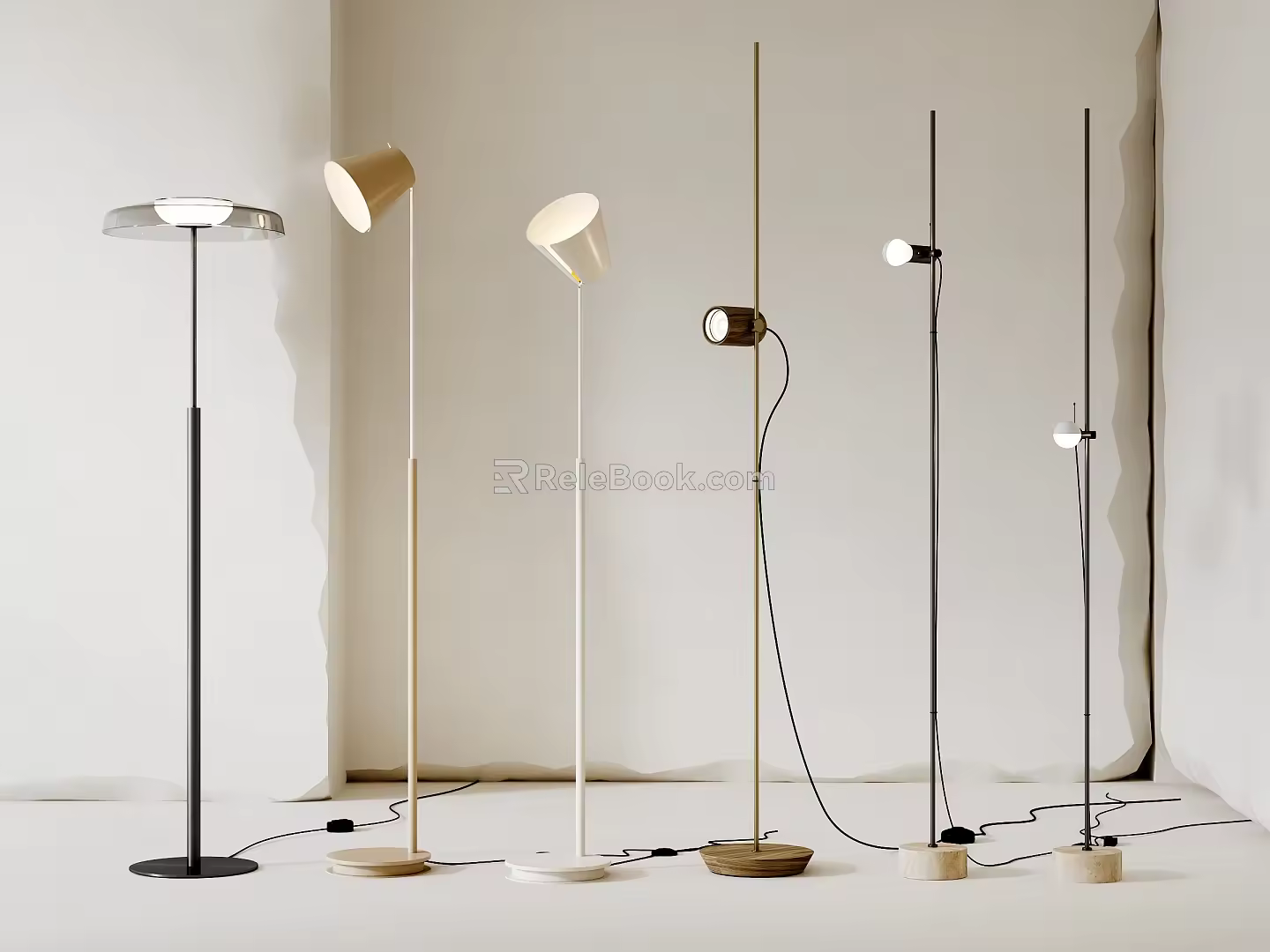 Modern floor lamp 3d model