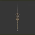 Detailed Dinosaur Skeleton Model With Anatomical Organ Features And Hair Impressions