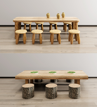 Modern Children's Table and Chair Children's Table and Chair Combination 3d model