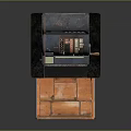 Vintage Commercial Cash Register With Open Drawer And Wooden Compartments
