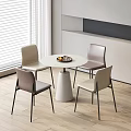 Modern leisure table and chair combination negotiation table and chair combination 3d model