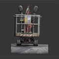 Red Tracked Aerial Work Platform With Mobile Hydraulic Lift And Basket