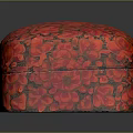 Red Floral Pattern Decorative Ornament Set With Decorative Box For Home Decor