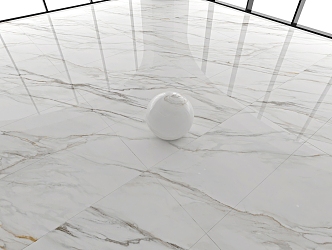 Marble Floor Tile Large Plate Tile Glazed Tile White Marble Floor Tile Bright Tile 3d model