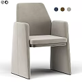Modern Minimalist Gray Fabric Accent Chair With Comfortable Seat And Color Options