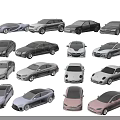Showcase of Various Car Models in Assorted Colors and Multiple Styles 3d model