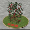 Vibrant Red Tropical Flower Bloom With Blue Sky And Green Leaves