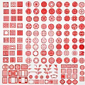 Chinese-style openwork window openwork 3d model