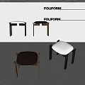 Middle Ancient Log Stool 3d model