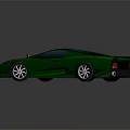 Green Sports Car With Sleek Design And Aerodynamic Body In 3D Render