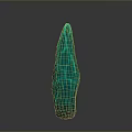Modern Abstract Sculpture Carving With Colorful Gradient Textured Surface
