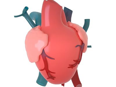 Heart organ viscera 3d model