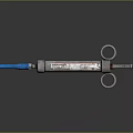 Stainless Steel Medical Syringe Device With Blue Needle Tip For Clinical Injection Use