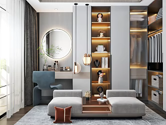 Modern Cloakroom 3d model