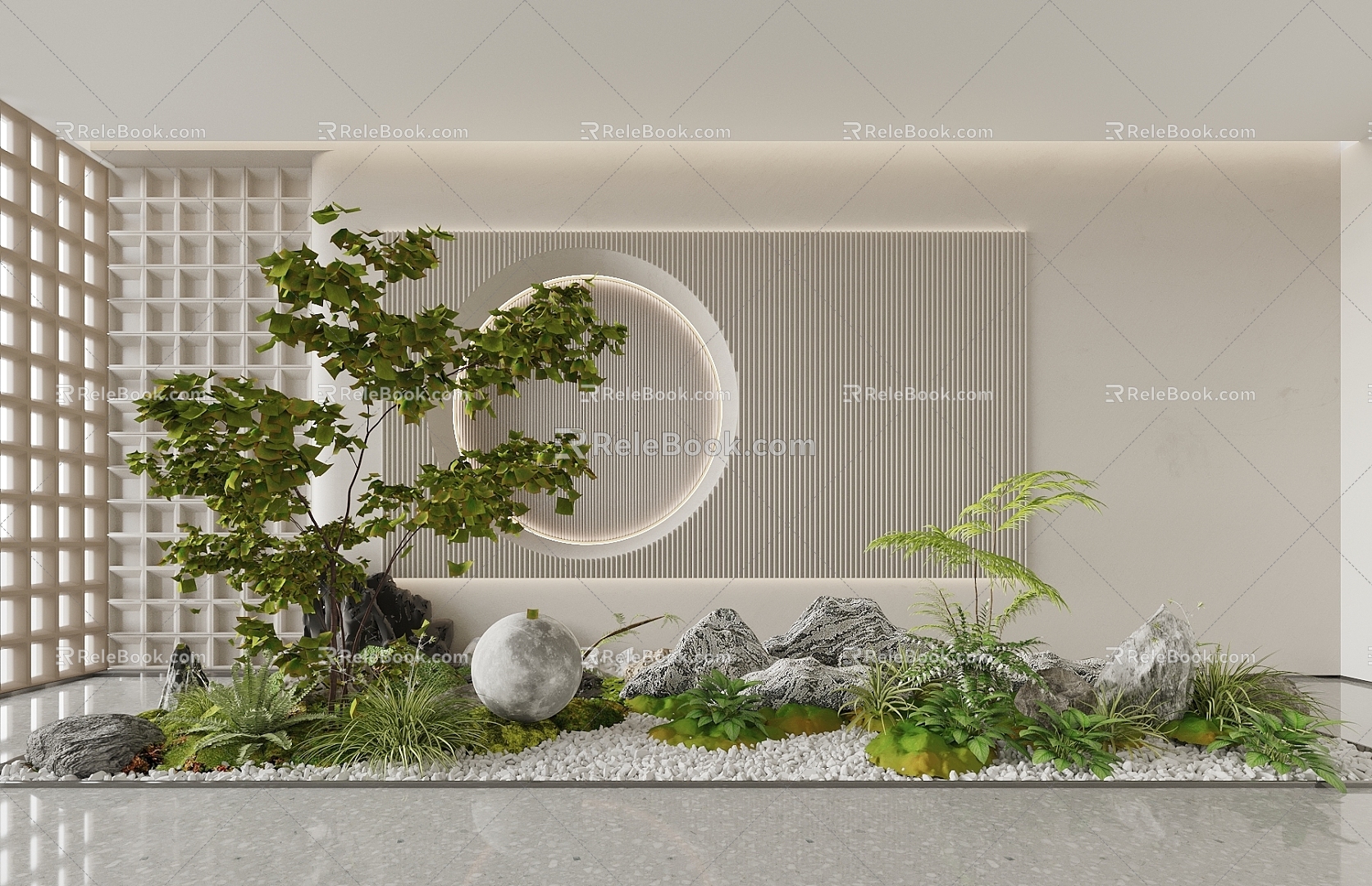 Garden landscape landscape landscape sketch courtyard landscape stone courtyard sketch landscape tree 3d model