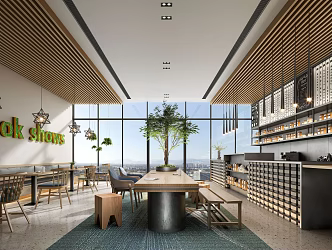 Modern Cafe 3d model