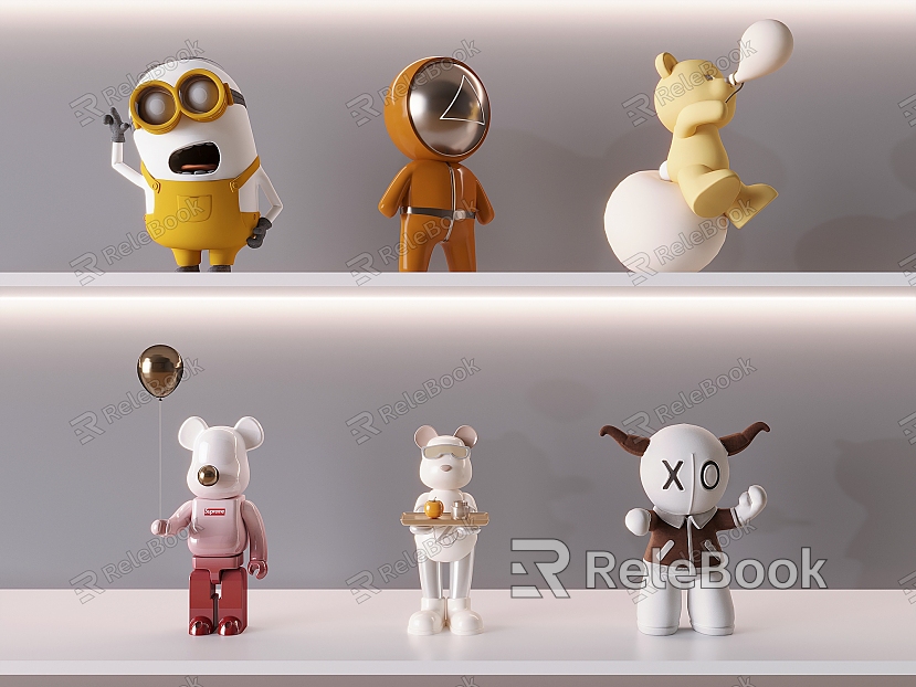 Children's Doll Cartoon Doll Bear Tyrone Bear Doll Ornaments Minions Astronaut Doll model