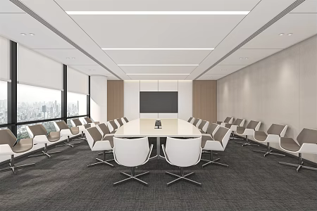 Modern Meeting Room Simple Atmospheric Meeting Room 3d model
