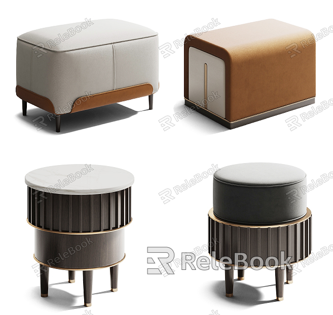 Modern stool stool combination model