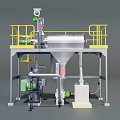 Industrial processing platform Flour processing platform 3d model