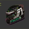 Tactical Black Silver Weapon With Monster Logo And Nico Branding Design