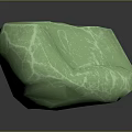 Eco Friendly Green Wood And Stone Decorative Piece With Natural Textured Surface