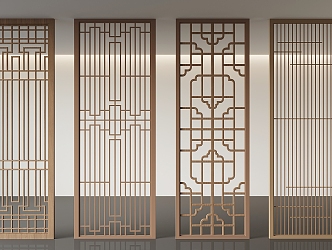 Screen partition 3d model