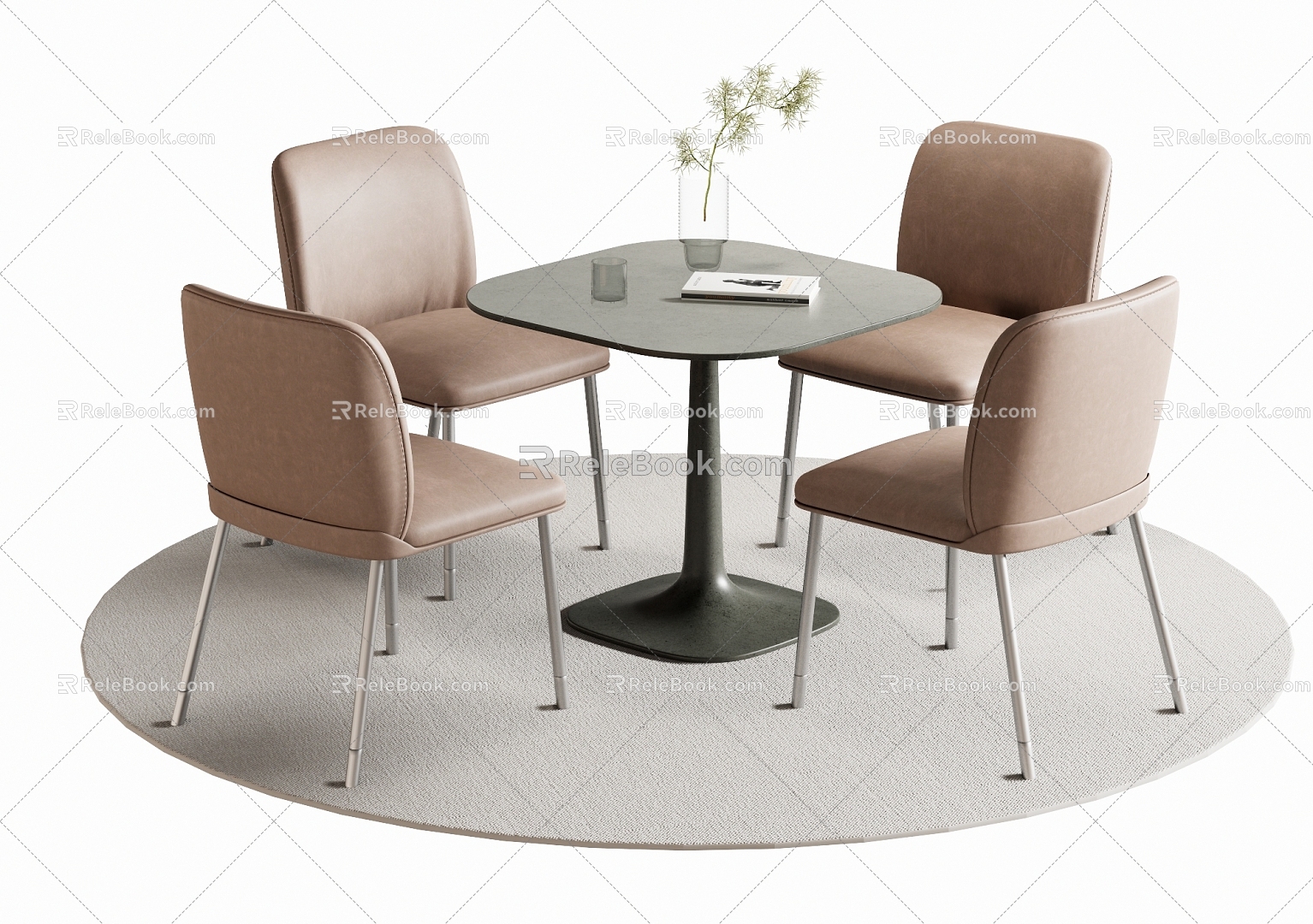 Leisure Table and Chair Negotiation Table and Chair Dining Table and Chair model