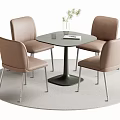 Leisure Table and Chair Negotiation Table and Chair Dining Table and Chair 3d model