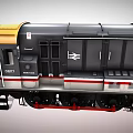 British Rail Diesel Shunter Train With Yellow Black Silver Body Red Wheels And 08117 Number