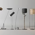 Various Modern Floor Lamps With Unique Designs And Stylish Structures 3d model