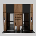 Elegant Decorative Ornament Set Featuring Wooden Wall Metal Frame And Floor Indicator Design