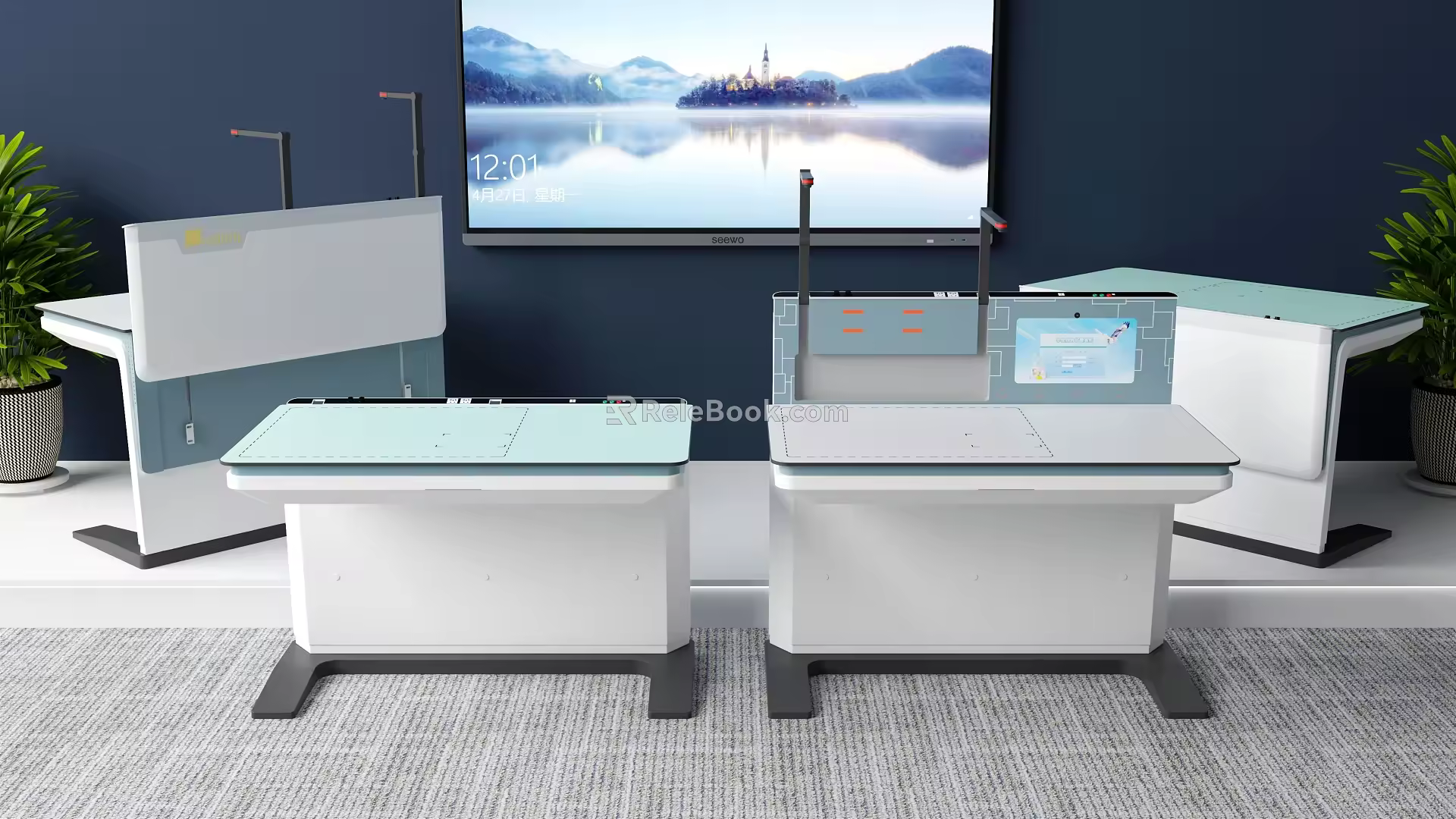 Modern Experiment Table Student Experiment Table 3d model