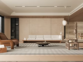 modern living room 3d model