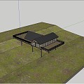 Modern Homestay Mountain Villa Forest Residence Cabin Rural Architecture 3d model