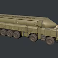 Modern ballistic missile RS26 Hazel hypersonic missile 3d model