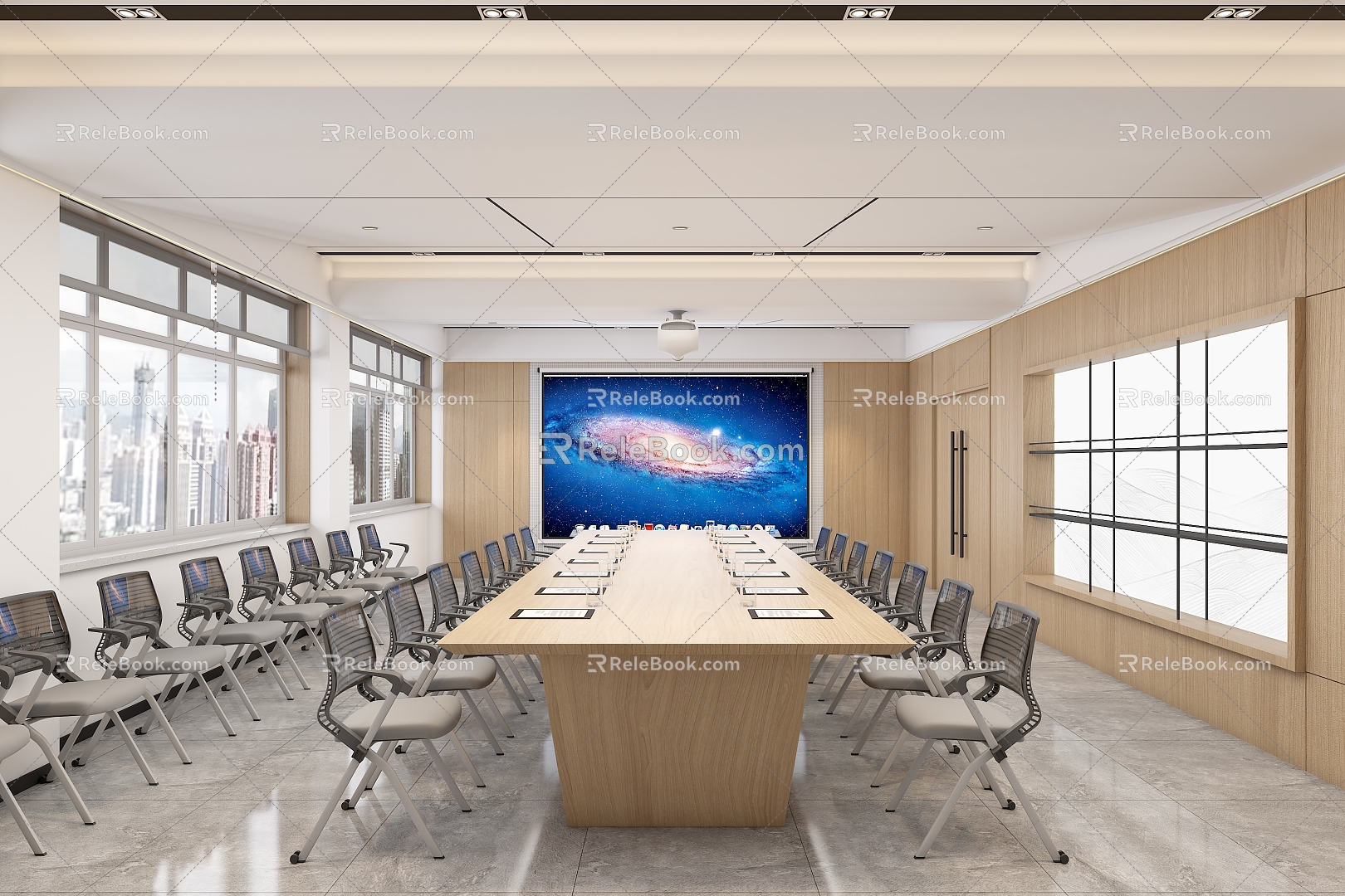 Modern Conference Room 3d model